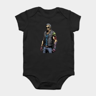 Zombie Punk Guy Baby Bodysuit